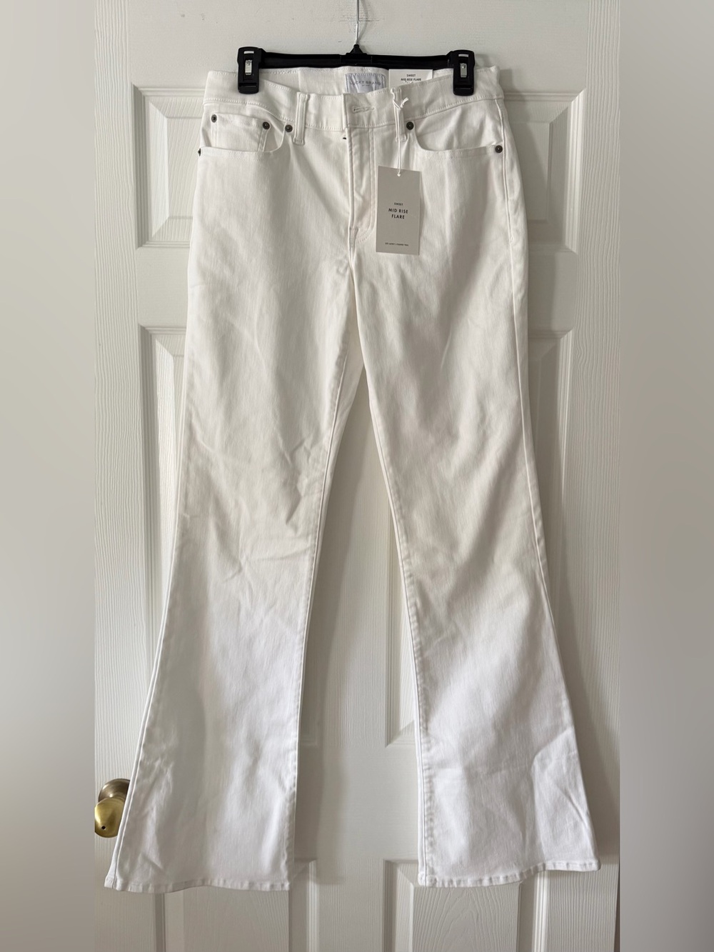 Lucky Brand White Women's Flare Jeans - long